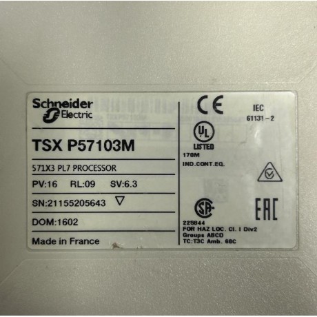 SCHNEIDER TSXP57103M